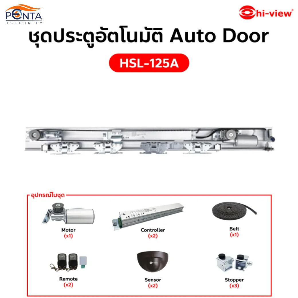 ชุดประตูบานเลื่อนอัตโนมัติ HSL-125A